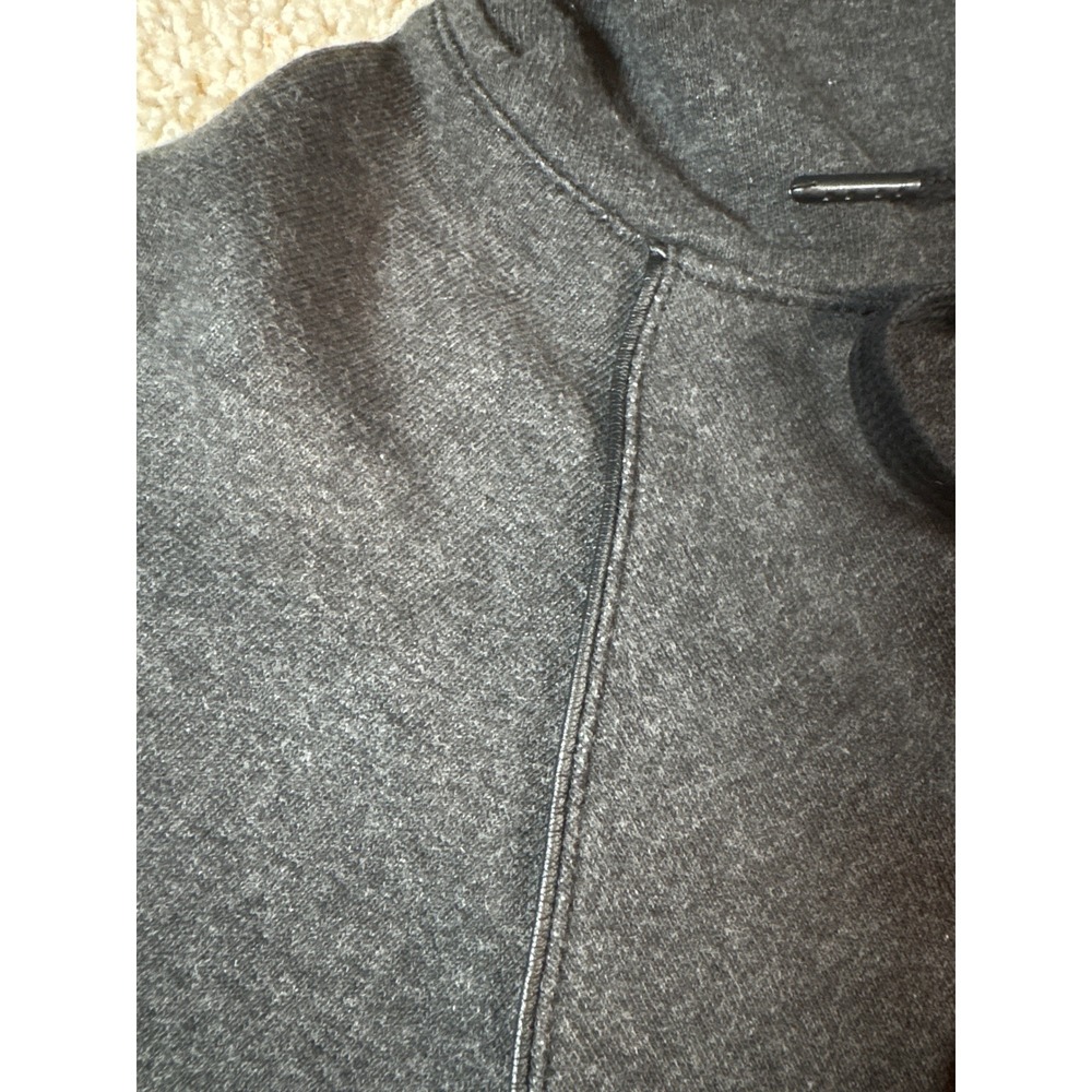 T by Alexander Wang‎ Funnel Neck Pullover Sweatshirt Gray Women's - Picture 6 of 10
